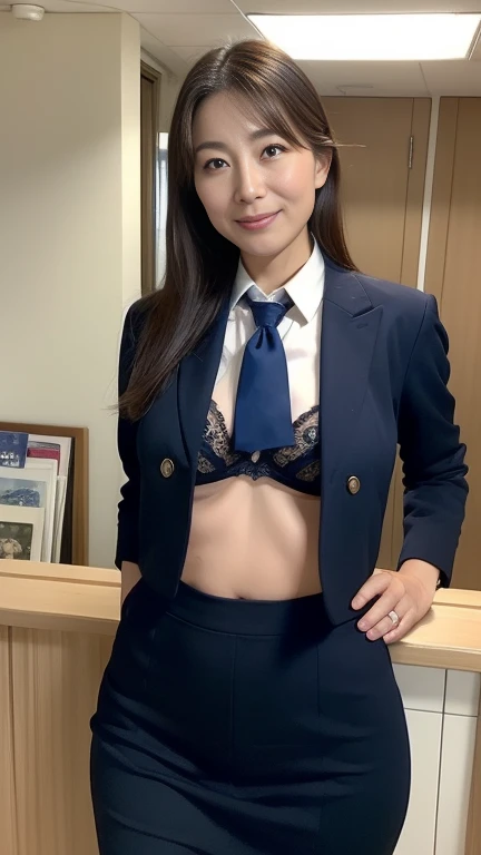 look at viewer, very short cut, ((Business jacket、garter belt、white T-shirts、White panties:1.2)), fullbody, spread legs, into bedroom,