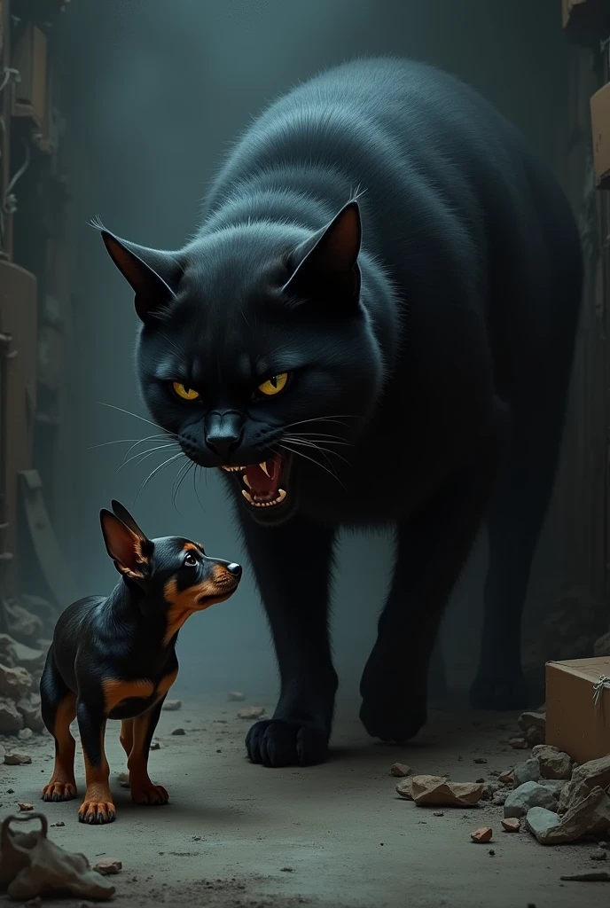 Cat eat dog