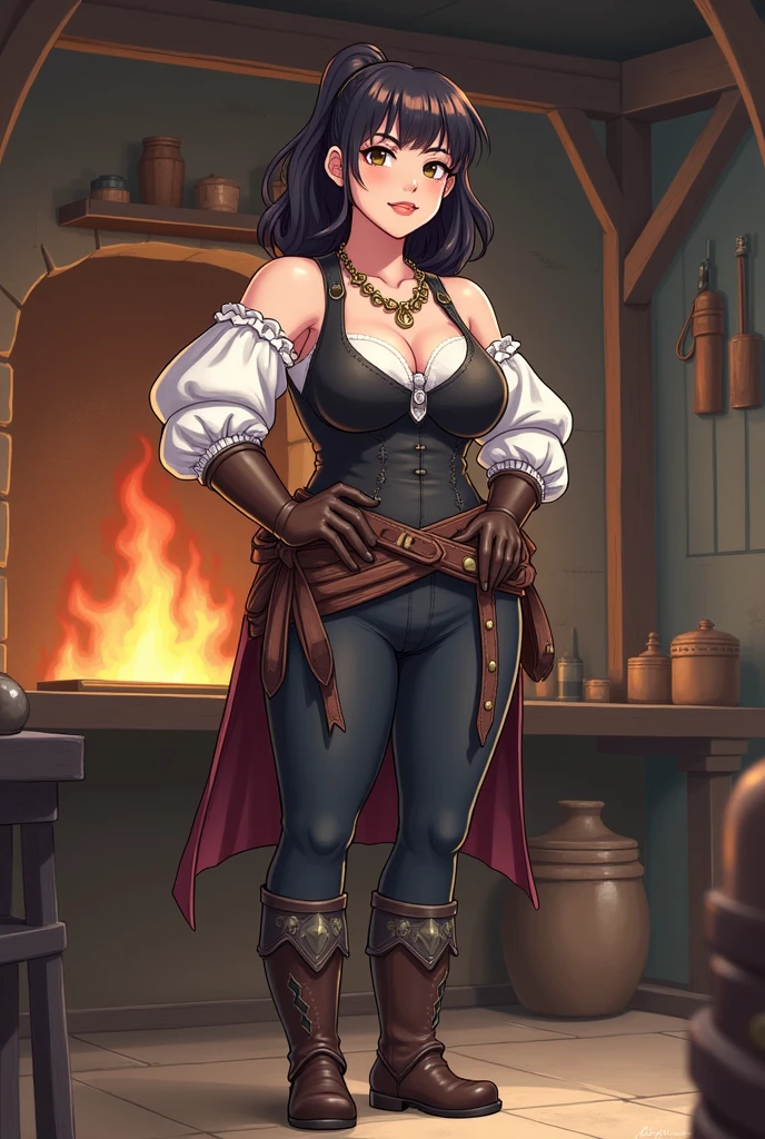 Alone, beautiful milf, Auntie, Flawless Face, Flawless skin, Thief Armendiales, , Chopping, Black curly hair, A small braid, Vikings, raggy Vikings clothes,