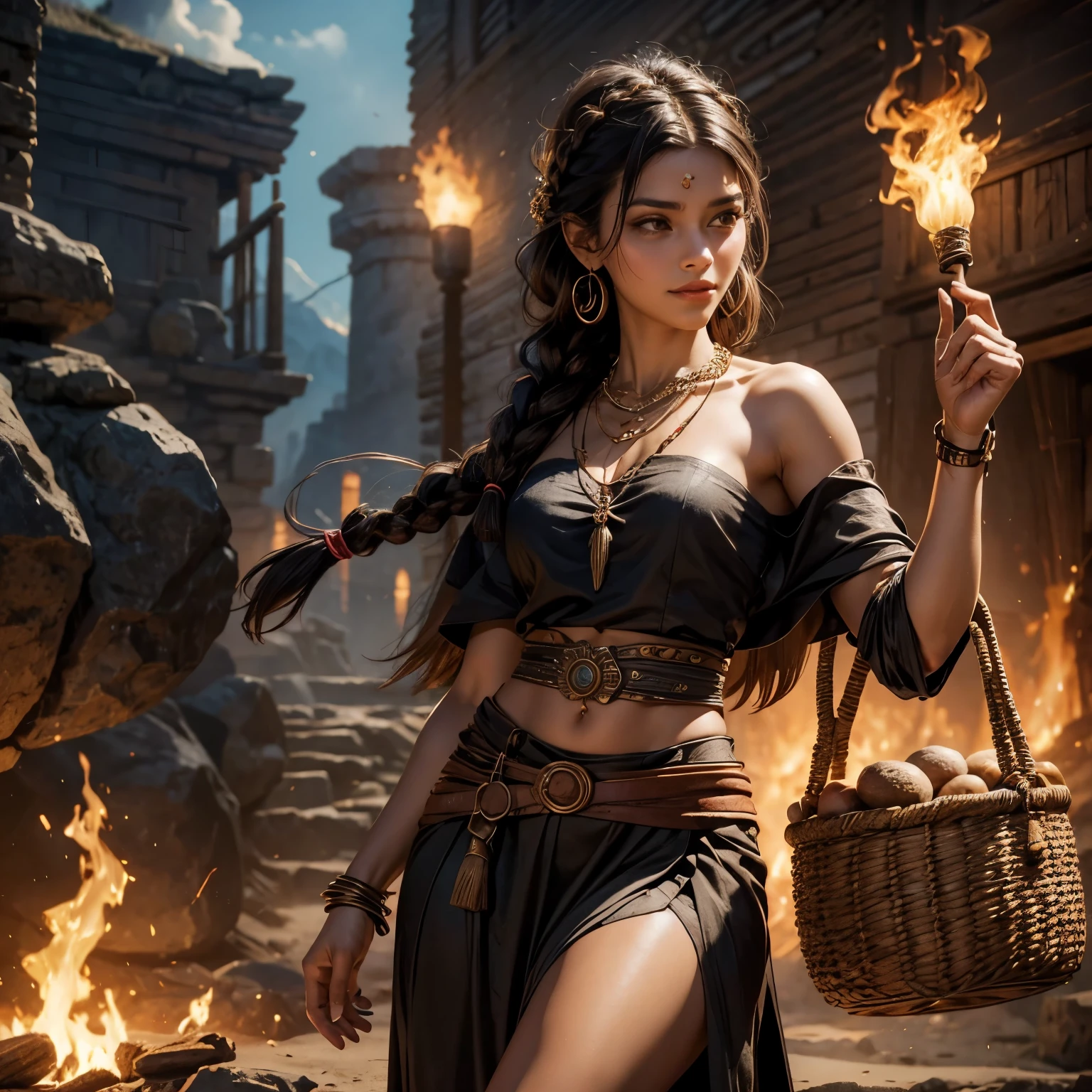 ((Medieval fantasy setting)). score_9, score_8_up, score_7_up, score_6_up. Echo is a 22-year-old half-elf. She has light brown skin. Thick light chestnut hair with caramel highlights and soft waves. Brown eyes with green hues. Her beautiful face is oval with soft features and pronounced cheekbones. She has full and attractive lips with a natural blush. A slight scar over her right eyebrow. Her ears are small like a human's but pointed like an elf's. Her physique is athletic and slim, she toned and flexible. She has a round and elastic body shapes. Secret : 1 elf girl masturbates c holiday in broad daylight. Background: Fair, broad daylight. The people behind Echo are busy with their own affairs. The stage is in a remote part of the fair. Clothing: A white-transparent light sundress worn over a naked body without undr. Thin straps, open shoulders. With loose hair. Her nipples are firm, clearly png through the thin fabric. Pose: Echo stands with her back to the crowd, one hand lifting her dress, exposing her thighs. The other hand she uses to masturbate. Her face is slightly texcited smile plays on her lips, her eyes are half-closed. Camera: Front-bottom, angled to show details of the process. Tags: (secret masturbation, standing, orgasm, spied-on, cos, penetration, vaginal ion, intense masturbation,nsertion, creamy disch(Medieva