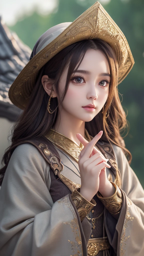 ((masterpiece)), ((Highest quality)), (Very detailedな), ((cute)), cute, (cute), ((sexy)), (device), ((Very detailed)), (Detailed eyes), (Detailed facial features), (Detailed fingers), (Detailed clothing features),4K, (8k), (beautiful), shape, Dynamic Angle, (Upper Body:1.2), (Holding a Wizard&#39;Cane:1.3), Knossos palace, evening, autumn, Beautiful woman, alone, beautiful navy blue wizard dress, (She&#39;s wearing a skimpy wizard&#39;s dress:1.3), beautiful purple hair, Fishtail Blade, beautiful blue eyes, ((beautiful eyes)), White teeth, Saggy breasts, (hair ornaments:1.2), Earrings, Bib Necklace, smile, Lens flare, Shiny,((big breasts)),