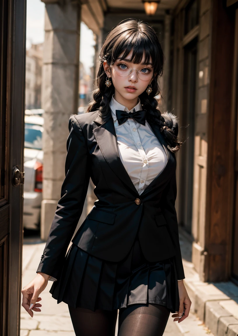 ((masterpiece)),pov, 1girl, standing, (w3day_14:1.1), <lora:fongletsHermioneGranger_v11:0.2>,
Hermione Granger, black school uniform, micro mini skirt, awaitingtongue, micromini, chunli_alpha