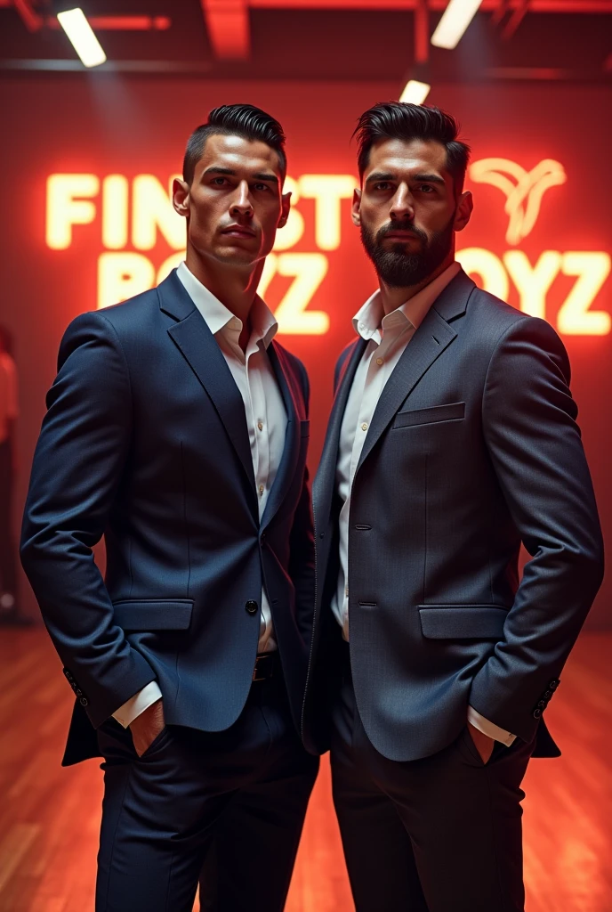 Handsome man！Black low waist briefs！Strong muscles！穿Black low waist briefs！Perfect human body！strong！Tattoo！silver hair and black hair！Goatee！！blue eyes！Background high fashion gray！poster！Award-winning works！Multiplayer！Embrace！magazine cover