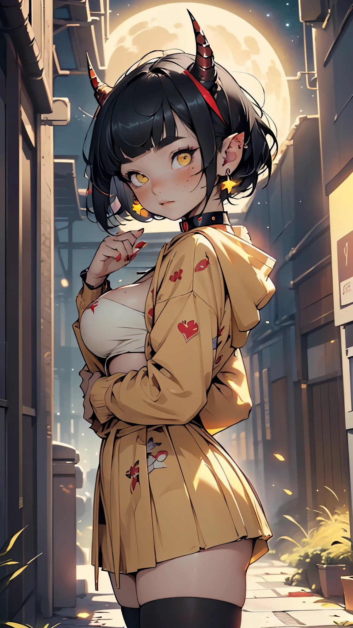 1girl, beautiful Korean girl, (Cute Loose Bob hair, flowing hair), (wearing a cropped bunny hoodie:1.5), (red lips, small breasts, toned stomach, eyelashes, aegyo sal), immersive background, global illumination, natural lighting, (beautiful detailed eyes, symmetrical eyes), (8k, RAW photo, masterpiece, High detail RAW color photo, highest quality, highly detailed CG unified 8K wallpapers), (best shadow, best illustration), physics-based rendering, high contrast, rich colors,