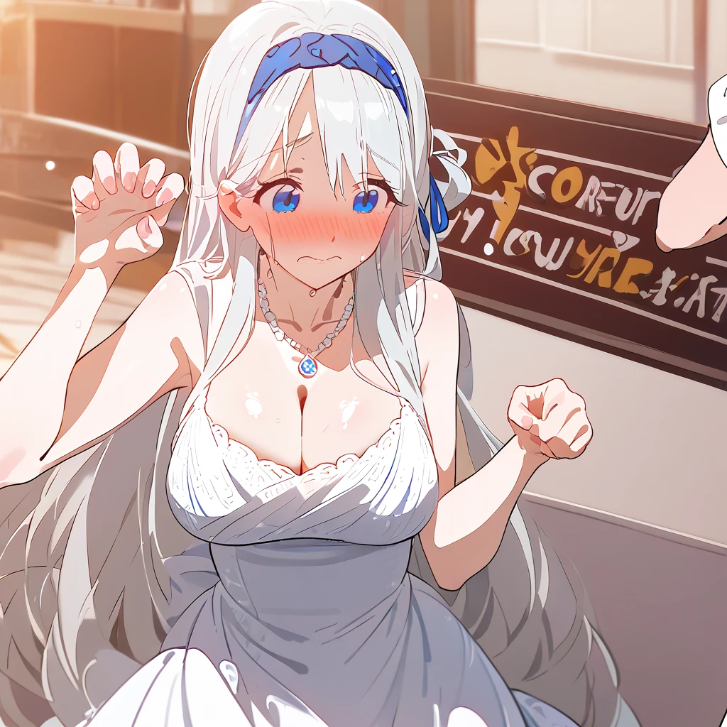 nsfw,work of art,highest quallity,high resolution,super verbose,Otherwise\(Sword Art Online\),(Quality wedding dresses),véu de marriage,tiara,gem, hair ornamen, hair clip,embarrased,ssmile,excitado,(Estrus),blush,sweat,(orgasming),Climax,(squirting),heart,(Middle aged men),having sex,Inset,creme,Church at night,Luxurious room,marriage