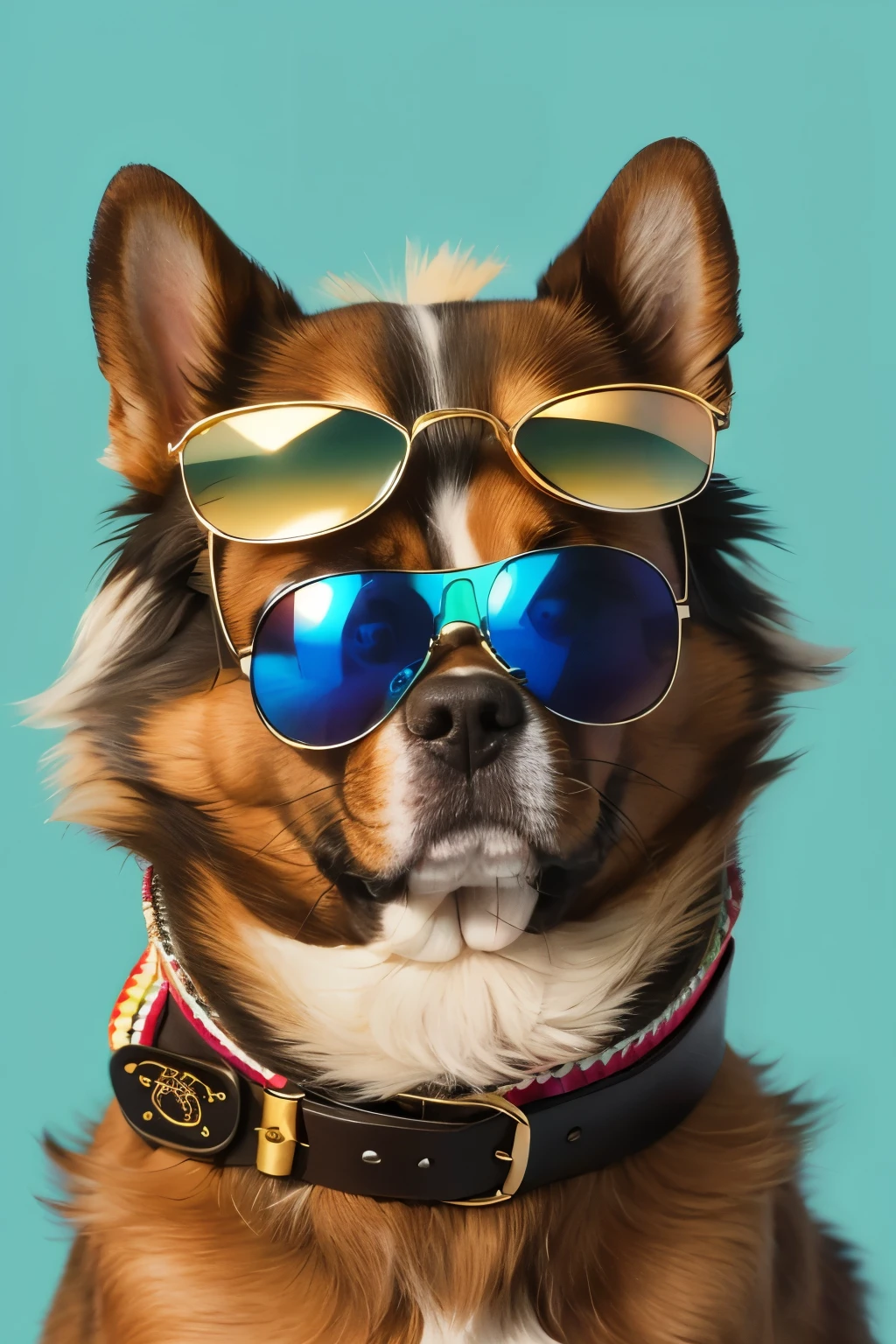 analog film photo (Ultra detailed:1.3) <lora:AnimAl P FFusion (TX Encoder):0.33> <lora:AnimAl P FFusion-000002:1>painting of a dog wearing sunglasses and a chain, painting of cute dog, digital art animal photo, highly detailed digital painting, artbreeder. high quality art, behance. polished, (bear wearing sunglasses, very detailed digital painting, illustrations of animals, looking heckin cool and stylish, highly detailed digital art, high quality digital painting, digital illustration - staircase,(Red hue:1.3) . faded film, desaturated, 35mm photo, grainy, vignette, vintage, Kodachrome, Lomography, stained, highly detailed, found footage
