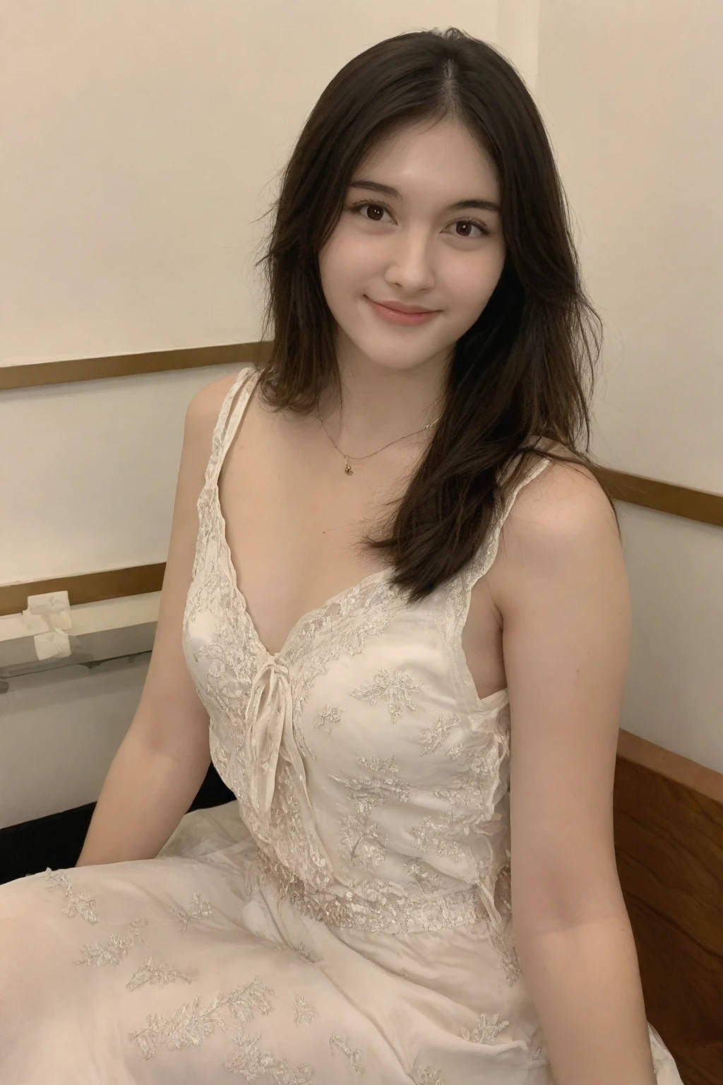 (Captured in exquisite detail and high resolution with Hasselblad X2D 100C with a 90mm f/2.5 lens, the image exudes a sense of purity and innocence). (First person view). (Pov as Virtual girlfriend date). Flirtatious smile. Dinner. perfect lighting set. (ac_neg1, detailxl, ffacedetailxl, ziprealism, fhanddetailxl, ziprealism_neg, eyedetailpxl, skindetailpxl)
