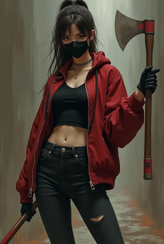 A sexy woman with a devil's head
In hell with red fire and satanic sign background
with a big star of David necklace
with horns
Beautiful face
with an evil laugh
With shorts and black bra
Whit a bloody body
a lot of blood
and a hand outstretched to the front.