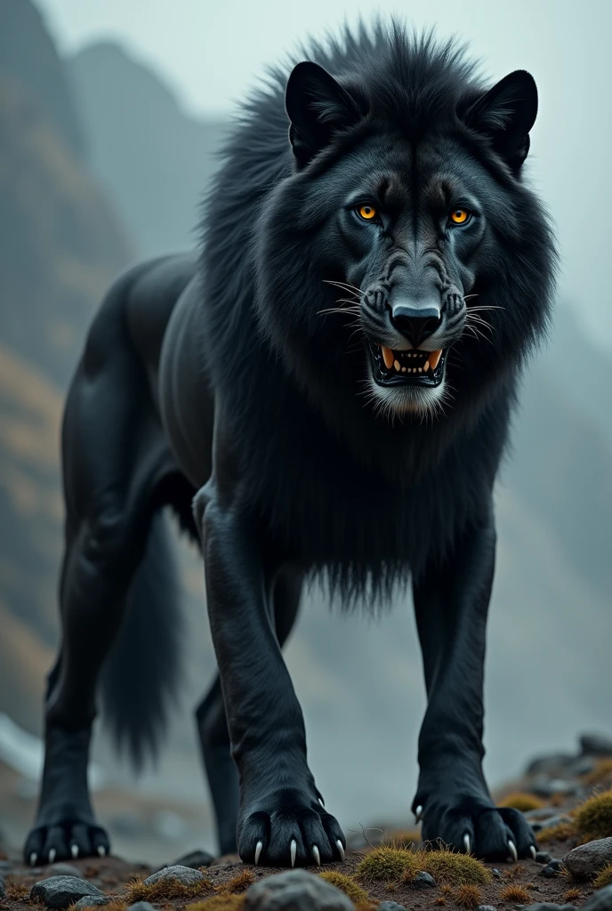 Yellow eyes, crooked needles, cold breeze, mysterious image, black fur, dark background, dragon!!, shadow spirit, not human-like, shadow, dominant expression, erection, big dick!!, muscular, furry, hairy cock, naked, jerking off 