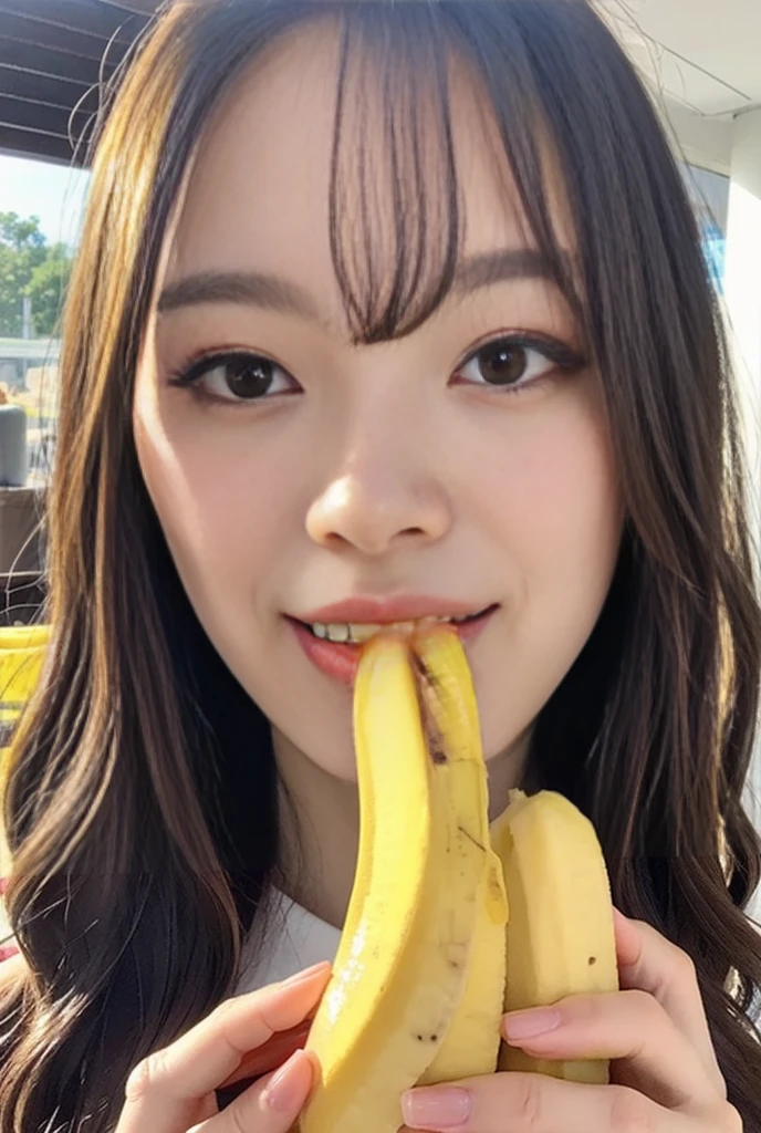 TOKYOcty、Angle of view from top to bottom、I'm holding a banana in my mouth、orange colored face、fullnude、toes visible、Japanese、fullnude、Illuminated by the setting sun、at the sunset、fullnude、Orange sunset、Soio、Acneol、Rough skin、Moles all over the body、murky、Dark face、fullnude、Foot Nails、early evening、Orange overall、sad、orange colored face、I'm eating bananas、Angle of view from top to bottom、TOKYOcty