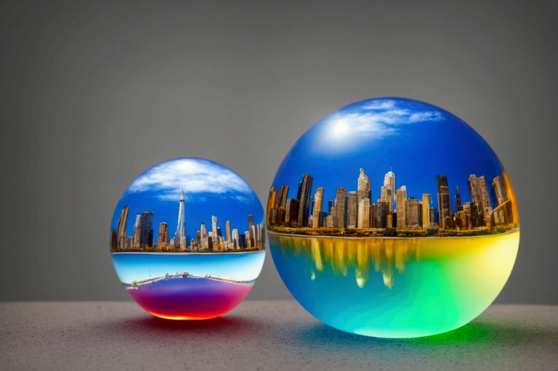 mini(Ttp), (8k, raw photo, Best Quality, masterpiece:1.2), colorful background, clean background, depth of field, city, tall building, thumbnail, landscape, isometric,in crystal ball, 16:9, playa, Waves