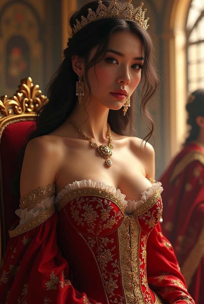 a woman (Scarlett Johansson Age 25), wearing an ornate cheongsam dress, detailed facial features, beautiful eyes, expressive lips, long eyelashes,beautiful skin,elegant hairstyle,feudal china setting,merchant family manor,greeting imperial emissaries,dramatic lighting,rich color palette,cinematic composition,intricate architectural details,opulent decor,stunning visual impact,(best quality,8k,highres,masterpiece:1.2),ultra-detailed,(realistic,photorealistic,photo-realistic:1.37),cinematic,dramatic,intricate,ornate,elegant,atmospheric,moody,rich colors (Show her from head to toe, show her entire body, show all of her)
