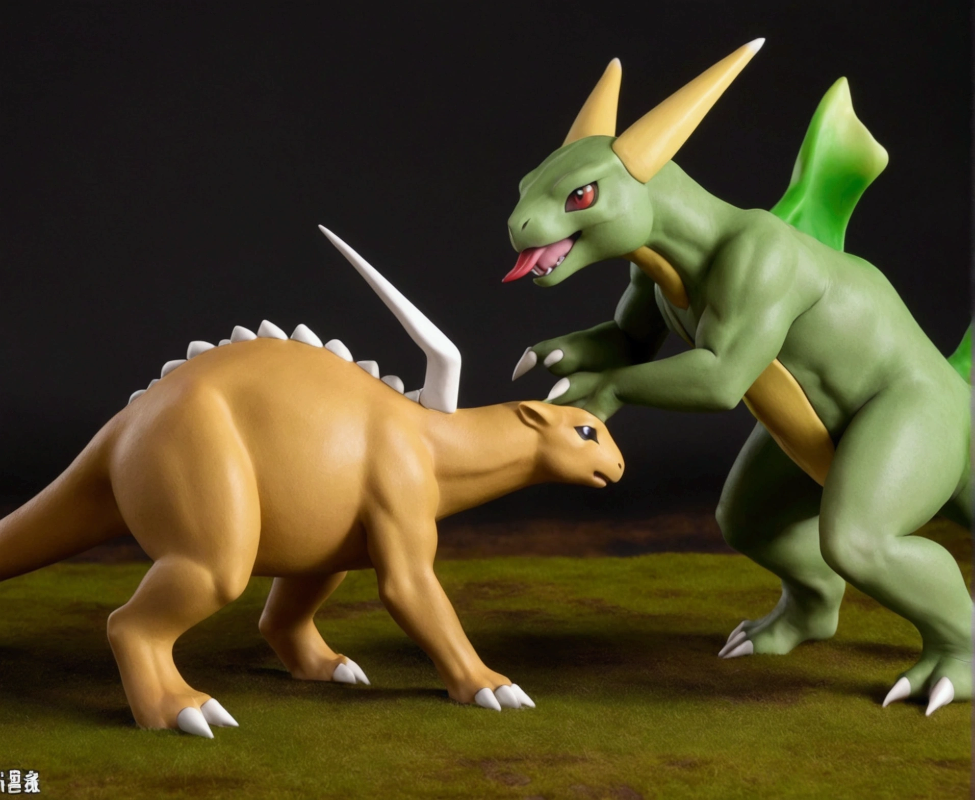 A male, fat, large, naked, extremely obese, doctor Charizard, with a giant hyper penis and nipples, large testicles, Large Charizard is ejaculating an extreme amount of sperm from the penis with immense pleasure, Large Charizard is wearing glossy light-blue rubber gloves on the hands around the wrists, wearing glossy light-blue rubber gloves on the feet around the ankles, Large Charizard is wearing a thick glossy black leather dog collar around the neck, Large Charizard is wearing a glossy white lab coat, Large Charizard is wearing a lab coat and black leather dog collar at the same time, thick black dog collar is rubber in texture, light-blue gloves are rubber in texture, sperm is sticky in texture, Large Charizard is clutching penis with hand, rubbing penis with hand, clenching teeth, orgasm face, evil grin, rubber gloves go up to the wrists, rubber gloves go up to the ankles, lab coat is rubber in texture, lab coat and dog collar are worn at the same time. A second male doctor Charizard with a penis and biceps wearing light-blue rubber gloves and a thick leather dog collar around the neck helping the larger doctor Charizard ejaculate extreme amounts of sperm from the penis, second doctor Charizard is wearing a glossy white lab coat and leather dog collar at the same time, second doctor Charizard is rubbing the larger doctor Charizard's penis, second doctor Charizard is shoving his penis inside the larger doctor Charizard's penis, second doctor Charizard is examining the larger doctor Charizard's penis, second doctor Charizard is shoving his penis into the opening of the larger doctor Charizard's penis, second doctor Charizard stroking the larger doctor Charizard's penis, leather collar is shiny and extremely detailed, gloves are rubber in texture and extremely detailed, penis has a large vein, larger doctor Charizard is having his penis pampered by the second doctor Charizard, second doctor Charizard is examining the larger doctor Charizard's penis by rubbing it.