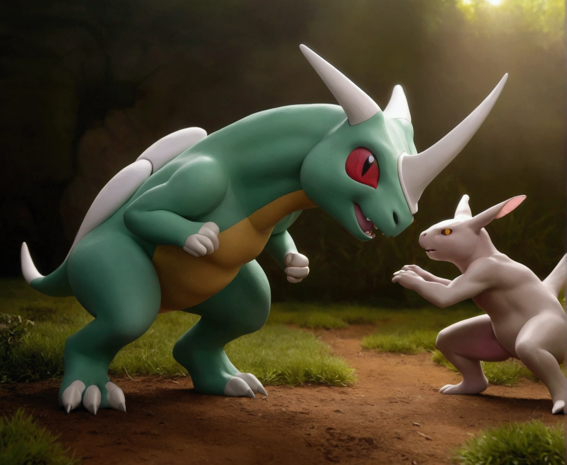 a cubone fiercely battling a scyther, intense pokemon battle, plains of africa, trainers watch and cheer, highly detailed, 8k, masterpiece, photorealistic, cinematic lighting, dramatic action, sweeping landscape, beautiful vibrant colors, dynamic composition