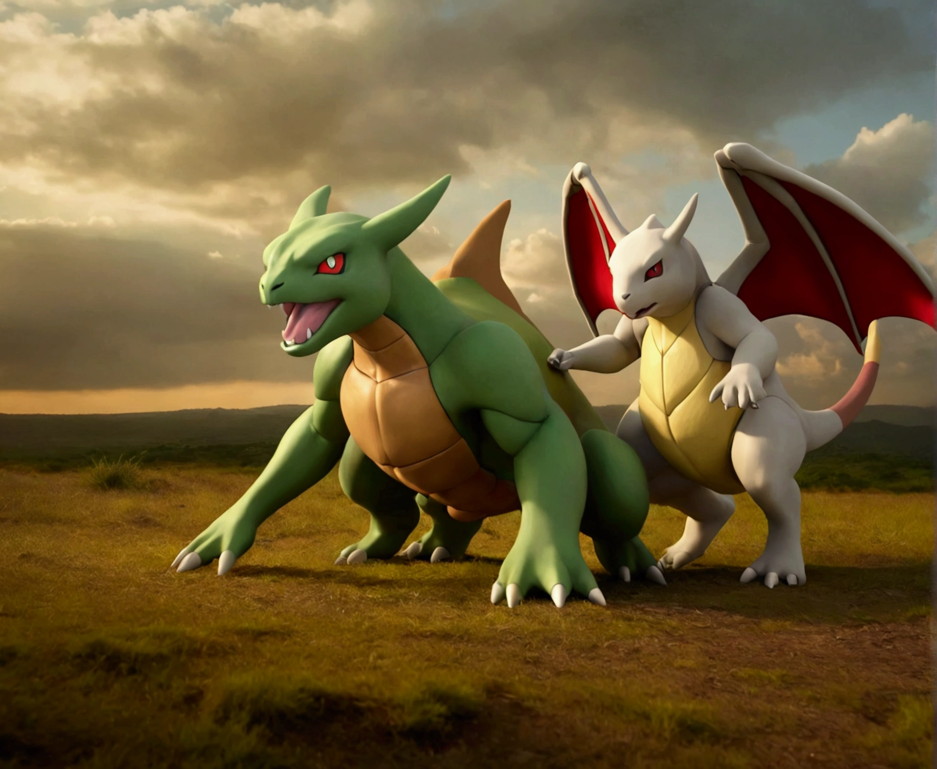 a cubone fiercely battling a scyther, intense pokemon battle, plains of africa, trainers watch and cheer, highly detailed, 8k, masterpiece, photorealistic, cinematic lighting, dramatic action, sweeping landscape, beautiful vibrant colors, dynamic composition