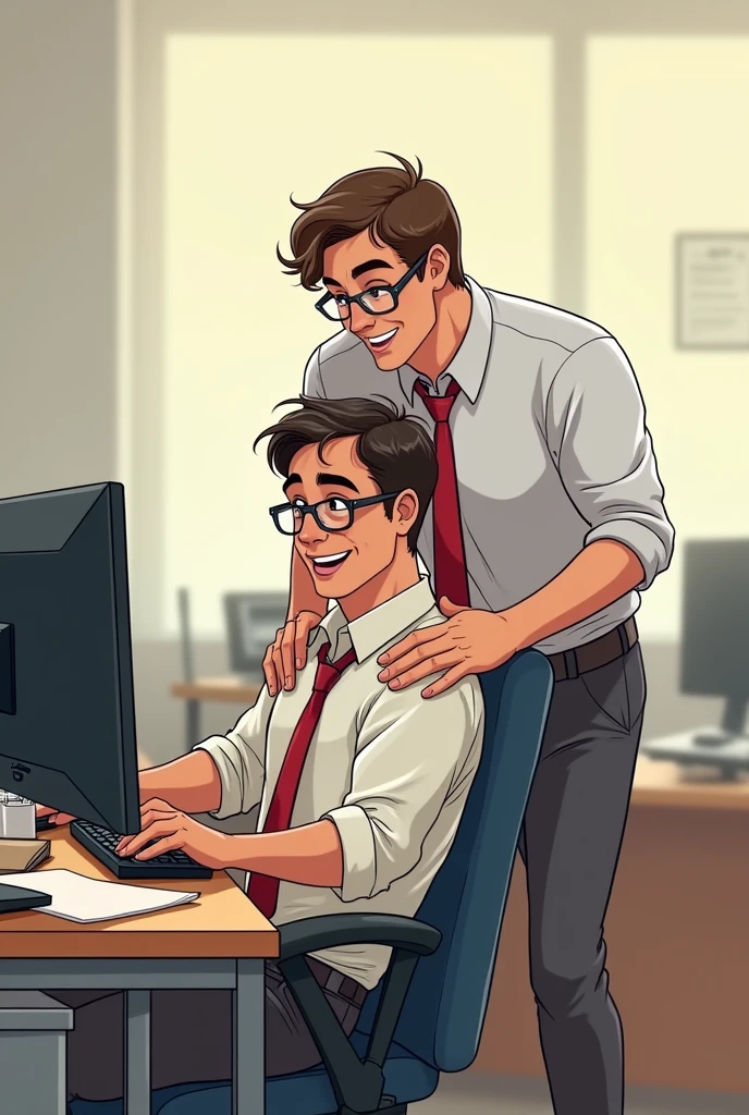 Homoerotic, nsfw, open shirt, bukkake, excessive cum, ejaculation, cum on body, cum on man, cum on face, 25yo scruffy man, scruffy hair, goatee, (slim), volumetric lighting, night, sitting on gaming chair, messy bedroom, looking at porn in computer, flaccid penis, detailed face, detailed background,