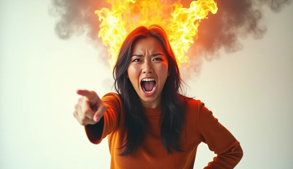 a close up portrait of a woman her head explodes <lora:explosion Artstyle - Trigger is Explosion Artstyle:1> explosion artstyle