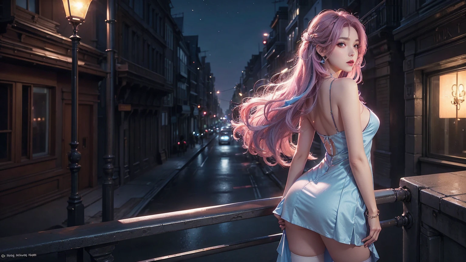 cinematic film still,score_9,score_8_up,score_7_up,masterpiece,best quality,8k,source_cartoon,source_アニメ, Young woman (Sexy and Very Seductive with a Beautiful Figure in Light Clothes,Two hair colors), Runs Looks Back, The Vast and Beautiful Steppe, Hair fluttering in the wind, Such Beautiful Views, Take Your Breath Away, Everything glitters and sparkles, pfstyle, bright colors, masterpiece, Clear Drawing of the Whole Picture, maximum details, 4K wallpaper, Young woman Словно Божество