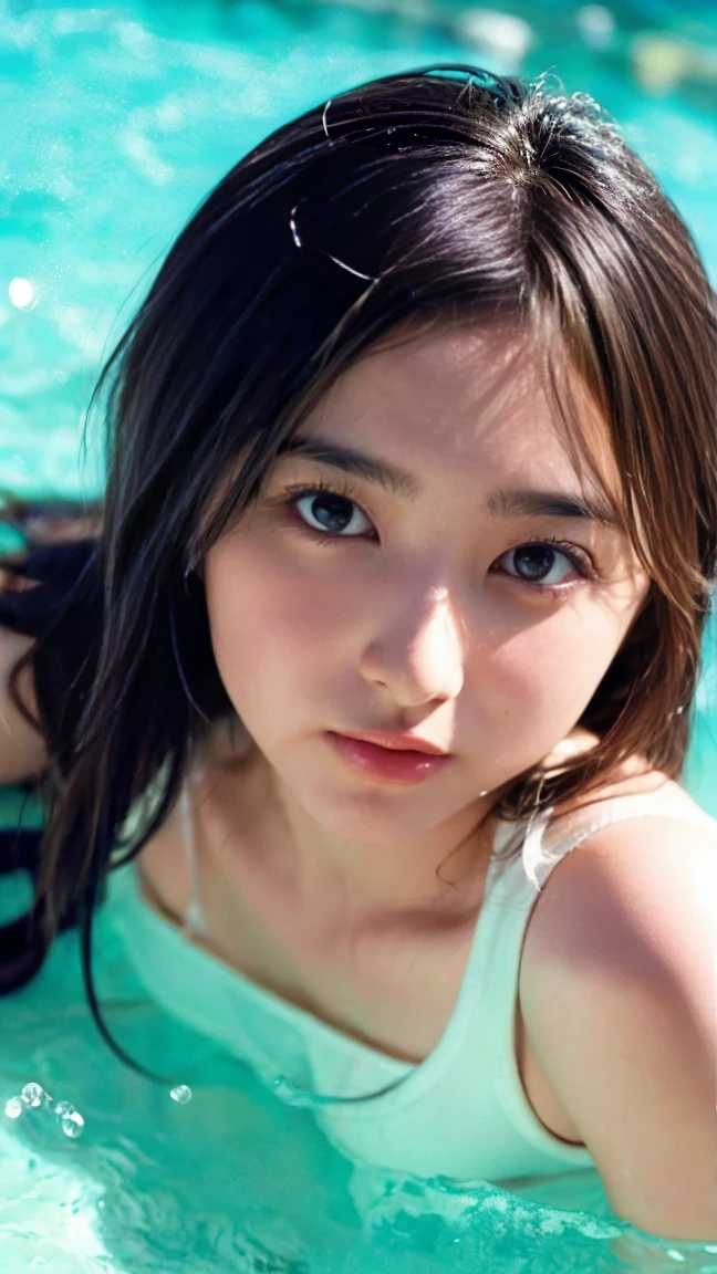 (Summer beach、Walking along the beach、Walking on the beach side:1.2、Resort、blue sky、Beautiful sea)、((Black Bikini、Bikini Tops、Abdominal muscles)、Sweat pants:1.3、Sandals、Big Breasts)、the wind is strong、(Realistic、Like a photograph、Live Action、8K, Realistic, RAW Photos, Best image quality: 1.4), Single-lens reflex camera、RAW Photos, Highest quality, Realistic, Highly detailed CG Unity 8K wallpaper, Written boundary depth, Cinematic Light, Lens flare, Ray Tracing, Realistic background、((ultra high density skin))、 A age girl traveling in Okinawa,Cute Japanese、(whole body:1.5)、Super detailed face、Kissing Face、Facial expressions that want to kiss),avert your eyes:1.1、(Straight Long Hair:1.2、My hair flutters in the wind:1.4)、I like that style、stylish、Very detailed、Pay attention to the details、Perfect outfit、(Sunburned skin)、View from the front、Accurate hands、Accurate legs、Detailed hands and fingers、Anatomically correct body