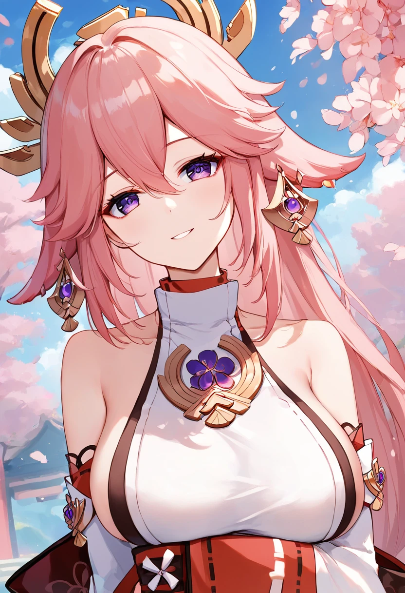 (suggestive:1.7),1yae miko,(japanese clothes),dripping, pink hair,purple eyes,blush,upper body,(ahegao:1.1),(naughty face),collarbone,trembling, heart,skindentation, (heart eyes),(speed lines),sun, hotspring
