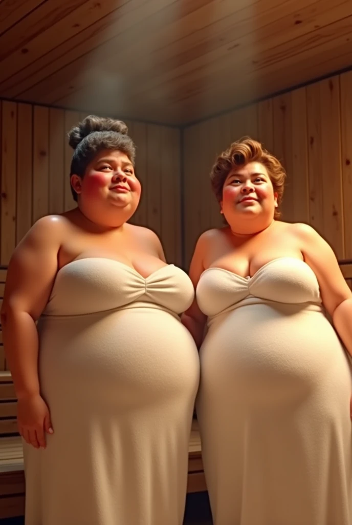 (photo:1.2) of a large group of mature women take a shower. They have different statures, hair color and hair cut is different among every woman. The breed is also different. Soap on body), (some woman are fat, some chubby, some thin, some skinny), (different heights). (different ages). (shower room, hot water from shower), (large white ribbed cotton underwear), sfw, [The room is filled with water vapor. Fog, smoke and vapor in the air]. Cinematic lights.