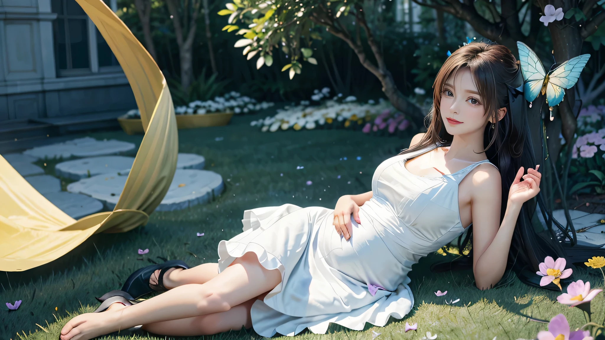 aethereal, Fairytale fairy tale girl,The delicate and beautiful face flows
Long blonde hair,Wearing a plain white dress, Her home was Monet's garden, She sat among the flowers,Surrounded by soft flowers.Colorful defocus,bright sun light, serene scene, AR 3: 4--Upper test--S800--V5.1