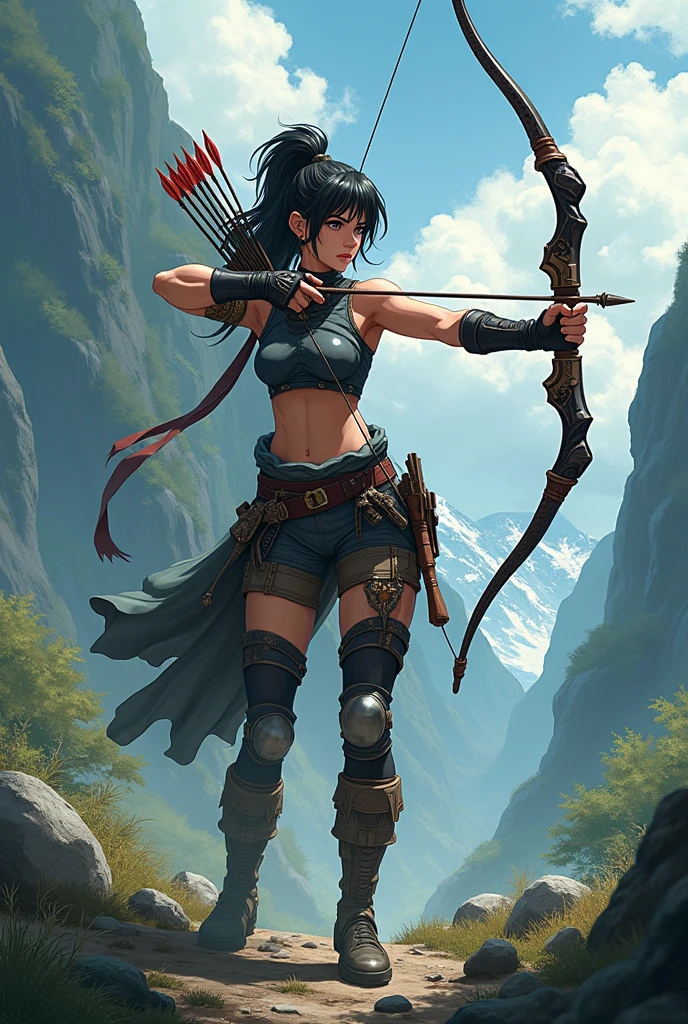 (masterpiece), best quality, expressive eyes, perfect face, ((warrior woman poster)), ((red sonja warrior in fighting pose)), ((poster includes army fighting in the background)), 8k, blood on skin, mandala tattoos, full body , dark cloudy sky with lightning, ((dynamic poster)), ((full moon)), ((movie poster)), full war woman in combat stance, soft play of light and shadow, war scene, war woman variety of small details in the background, random, hyper detailed, trend in artstation, intricate details, highly detailed, metal high heel boots, high heel boots, evil laugh, slight ironic smile. digital painting, perfect result, HDR, illustration, very image clear, evocative, striking, fluorescent light, side angle perspective, perfect face, front view of perfect face, woman warrior, sword in left hand, little clothing, steel bracelet, silver bracelet, bronze belt, woman with very long hair moved by the wind, night light, cloudy sky, dark clouds with lightning, mountain, castle embedded in the mountain rock, waterfall coming out of the castle, beautiful warrior, skin wet with sweat, flushed and panting face, provocative look, full female body, water-wet skin, stormy sky, floating antique clock, lamp, lantern, tattoos of mandalas and flowers on the body, majestic, feeling of depth (athletic physique: 1.5), emerald eyes ( vibrant: 1.5), brown hair (vibrant: 1.5), UHD, HDR, cinematic image, intricate details, ultra-realism, viridian tones, medieval castle embedded in the mountain, full moon, (fractal art: 1.3), colorful , metallic colors, enamel colors, NSFW, run and dodge, fighting pose, beautiful warrior woman in combat, front view, girl seen from the war front, fighting expression, finely drawn hands; By Artgerm, full female body centered on the scene, dark clouds and lightning, magic lights, magic particles, ((Xena warrior)), metal high heel boots, high heel boots, vagina on display, beautiful vagina, beautiful breasts on display, poster cinema,