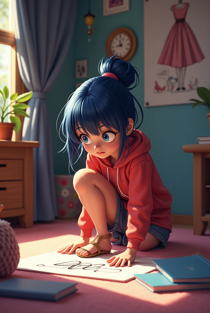 Primary school students girl Crouch Panty shot Peep behind