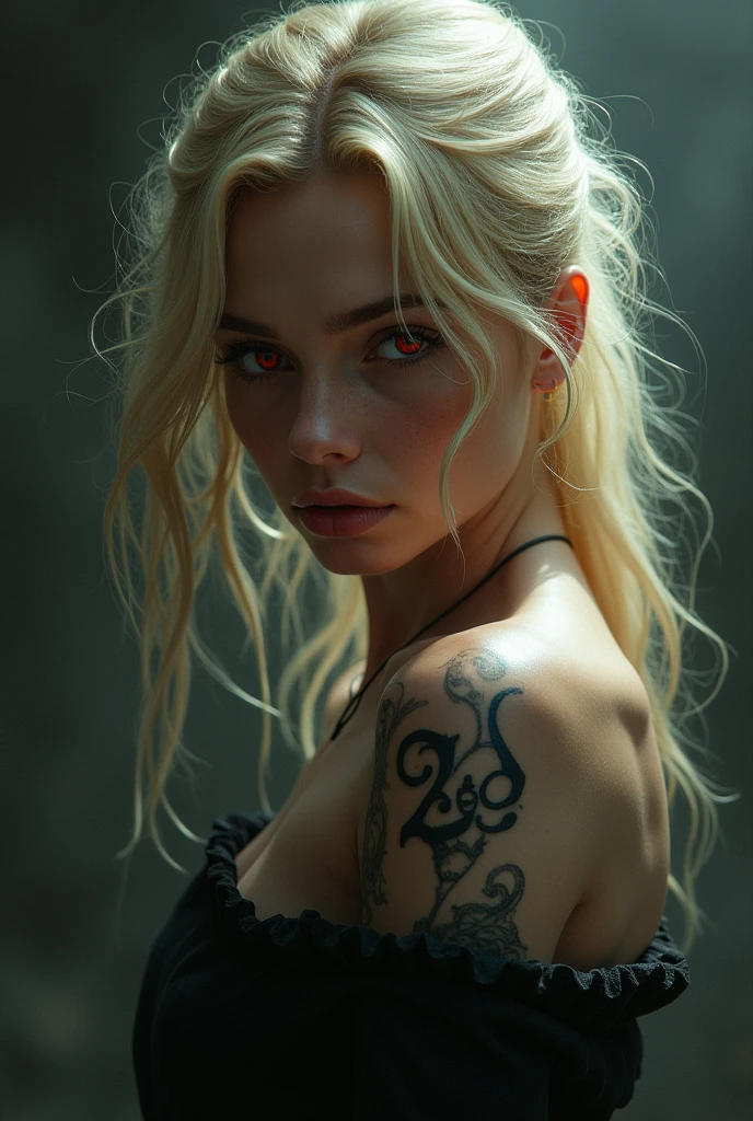 1girl, beautiful detailed eyes, beautiful detailed lips, extremely detailed face and body, long eyelashes, blonde hair, russian, elegant pose, medium breasts, photorealistic, 8k, hyperdetailed, chiaroscuro lighting, dramatic lighting, dramatic colors, cinematic, elegant, graceful, mysterious full naked