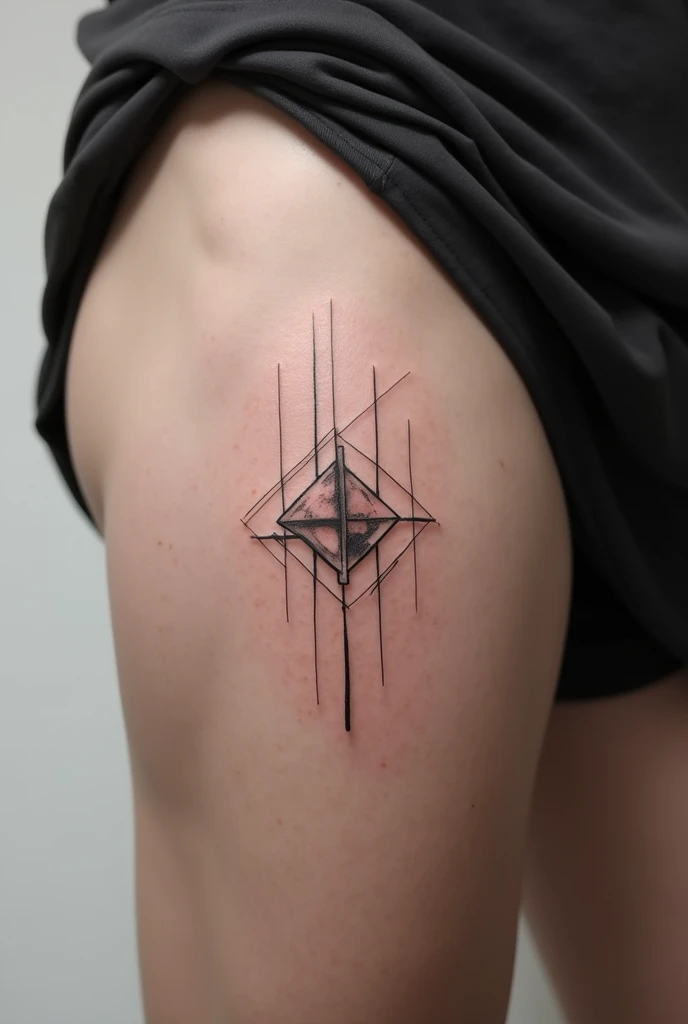 Geometric minimalist tattoo