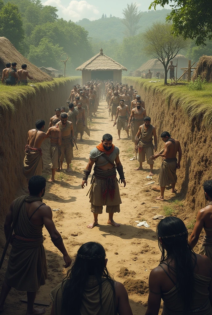Cut to a reenactment of fierce fighting around a small, muddy area deep in the Naga Hills of northeastern India