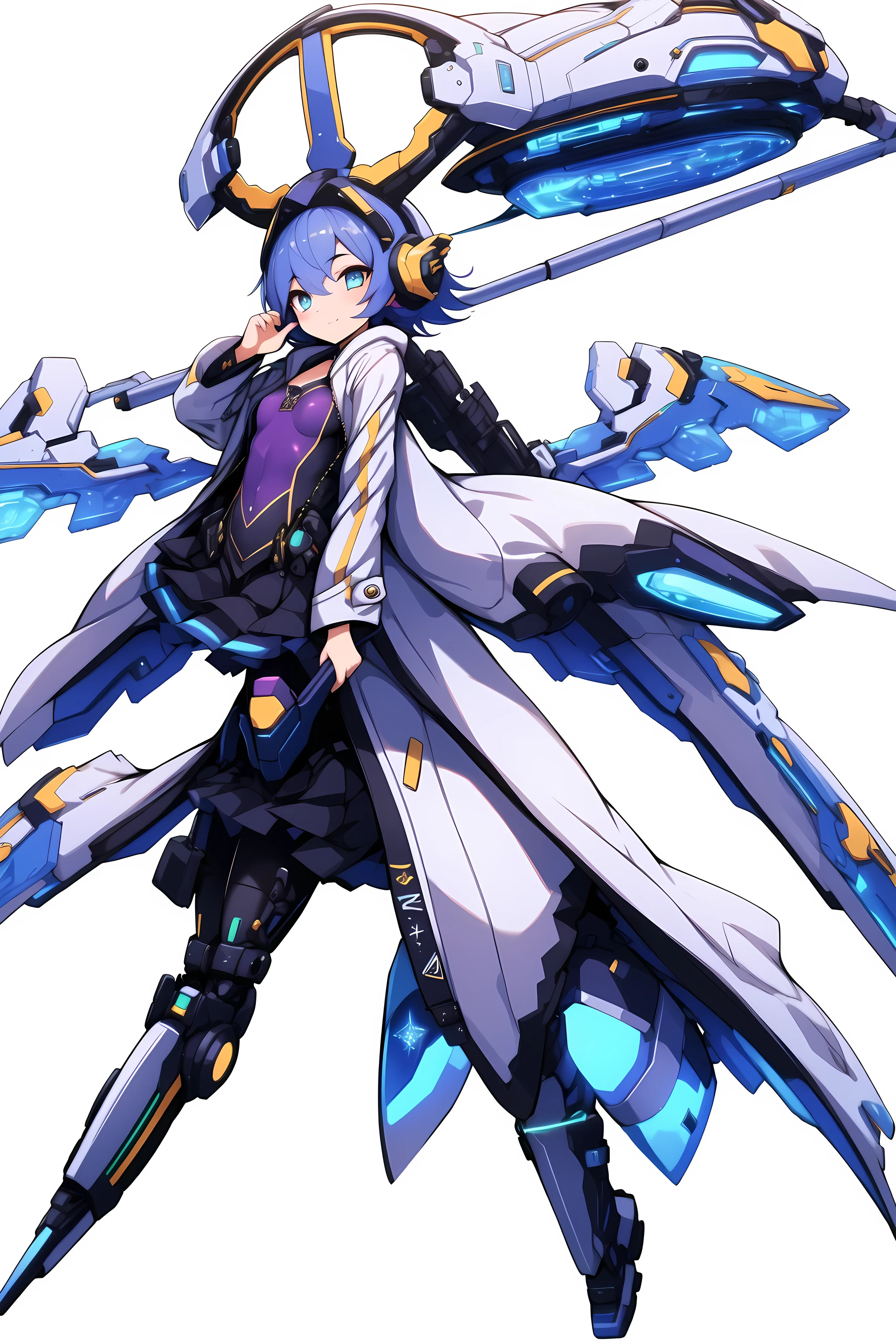 [(NO BACKGROUND:1.5),::5] (WHITE BACKGROUND:1.5), [(JACKET:1.5)::,5] (Short:1.5), [(HEADGEAR:1.5)::,5] (robe:1.5), [(DYNAMIC POSE:1.5),::5] (flying:1.5), (1girl:1.5), full body, looking at viewer, (coat, robe, wizard robe, clothes, shirt, contemporary, modern, futuristic:1.4), solo, full body, masterpiece, solo, futuristic, beautiful, detailed eyes, detailed face, absurdres, ultra-detail, masterpiece, highres, 4k, high quality, digital art, sparkling eyes, (flying in air:1.5), mechanical wings, small breasts, (skirt:1.3), bodysuit