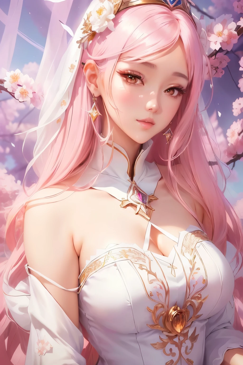 Kyoto Animation stylized anime ~ A Gorgeous flowing white hair, fox ears, stylish, pink eyes, fiery flowers background, beautiful, goddess, fantasy world. Cinematic Lighting, ethereal light, intricate details, extremely detailed, incredible details, full colored, complex details, insanely detailed and intricate, hypermaximalist, extremely detailed with rich colors. masterpiece, best quality, aerial view, HDR, UHD, unreal engine. plump looking at the camera, smooth thighs, (glittery jewelry) ((acrylic illustration, by artgerm, by kawacy, by John Singer Sargenti) dark Fantasy background, glittery jewelry, Representative, fair skin, beautiful face, Rich in details High quality, gorgeous, glamorous, 8k, super detail, gorgeous light and shadow, detailed decoration, detailed lines