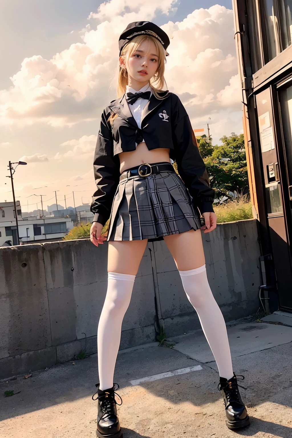 {{{masterpiece}}}, {{{best quality}}}, {{ultra-detailed}}, {illustration}, {{an extremely delicate and beautiful}},(nsfw:1.5)
(Best quality, 8k, 32k, Masterpiece, UHD:1.2),Photo of Pretty Japanese woman, top quality, , best quality, realistic, unity, 8k wallpaper, official art, extremely detailed wallpaper,1girl,((boyish)),13yo, beautiful teeth,solo,gal,dark skin,very absurdly long hair,(Updo Braid hair:1.5),(white hair:1.5),misaligned ,(sweaty skin:1.2),glasses,earrings,Jacket,(blunt bangs:1.2),looking at viewer, (smile:1.5),(high detailed skin),realistic body,((stoop)),( small breasts),(nipples:1.3), cute girl, famous japanese idol,(downblouse),loose t-shirt,loose skart,(low view),(wide view),(school uniform:1.2),(skirt lift by myself:1.5),(panties shot:1.2),(show off panties:1.5)
leaning forward,,