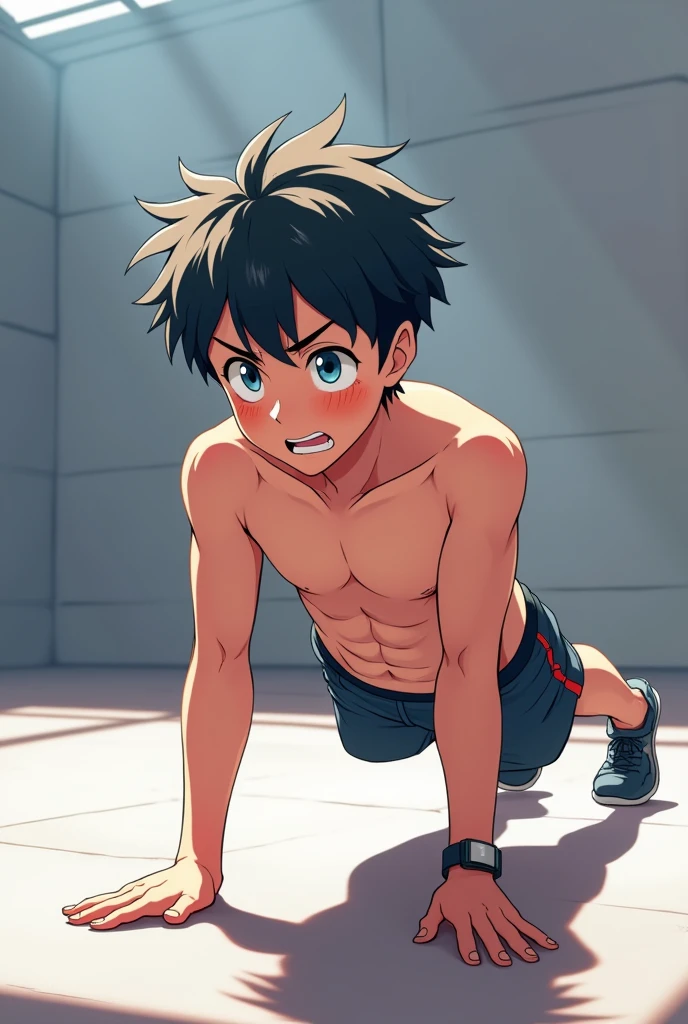 (masterpiece, best quality),Soar among the stars,afloat,Pink briefs,Lie on the mat,Upper body only,Male children,nakeness,A young boy with,younge boy,Kid's face,Cold,infancy,Young age,Short round face,Flat chin,infancy,(Kid's face),Pink belly hair,Pink chest hair,Pink pubic hair,Young age,Flat chin,Fine face in detail,White men's briefs,musculous,pink short hair,Bright Hair,White eyes,Keep your eyes wide open,nakeness,White briefs,White briefs,Pectoralis abdominal muscles,Strong and well-developed muscles,bright,Bright and vivid colors,(depth of fields:1.2),Positive audience,looking at viewert,the night