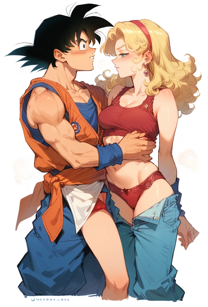 Female Son Goku，journey to the west，Red panties