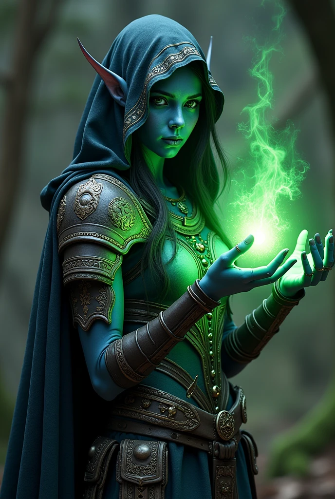 (papel de parede 8k extremamente detalhado), An average photo of an alien female necromancer, intrincado, alto detalhe, Dramatic