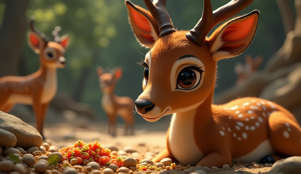 ((Naked solo Woman outside in grass opened field)),(((woman with freckles))), (((hint of shoulder frecklerecklereckled armreckled chest!!!))), ((light cute freckles)), ((sparse freckles)), center focus,deer girl, ((fluffy)), fluffy woman, ((body fur)), ((animal nose)), two-tone fur, gaze at the viewer, half-closed eyes, 1girl, solo, full body, (masterpiece:1.21), (best quality:1.2), (illustration:1.2), (cinematic lighting:1.3), ((detailed fur)), balanced coloring, global illumination, ray tracing, good lighting, ((Fallow deer)), a close up of a cartoon animal on a bed, anthropomorphic female deer, horrified, realistic artstyle, fetish, scream, in dark woods, breasts covered and sfw, inspired by disney, a hyperrealistic painting, someone is screaming, angry and helpless