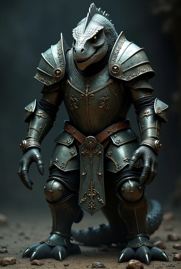 Templar Muscular Humanoid Crocodile 