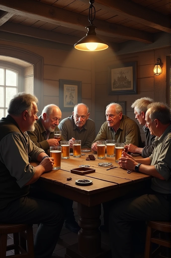 arafed painting of three men sitting at a table drinking beer, dutch golden age painting, by Judith Leyster, inspired by Jan Steen, by Jan Steen, by Adriaen Hanneman, by Adriaen van Ostade, by Gabriel Metsu, by Pieter de Grebber, flemish painting, inspired by Adriaen Brouwer