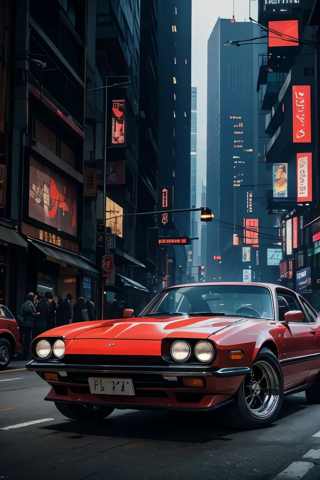 Practical, best quality,  Hyun,  Classic Cars, And since the, In modern times, Cyberpunk