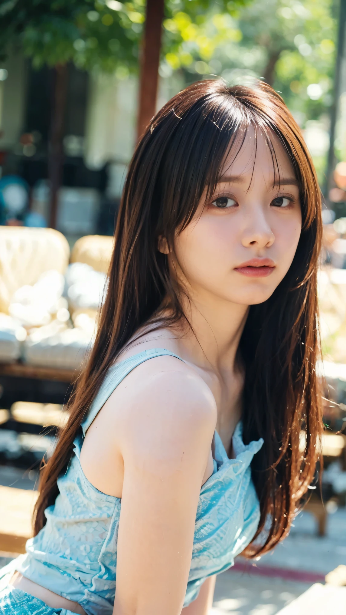 Cute Japanese Women Photos, smile:1.78, 20-year-old, Oil, One Length Hair＆Straight Hair Balm:1.55, (photo Realistic:1.4), (hyper Realistic:1.4), (Realistic:1.3), (Smoother lighting:1.05), (Improving the quality of cinema lighting:0.9), 32K, 1 person,20-year-oldの, Realistic lighting, Backlight, The light shines on your face, Ray Tracing, (Bright light:1.2), (Improvement of quality:1.4), (Highest quality Realistic textured skin:1.4), fine grain, Detailed face,(smile:0), (Emphasis on face close-up:1.3), (Enhances the beauty of skin texture:1.1),((Extremely precise and accurate anatomy:1.0)), (Enhances the beauty of skin texture:1.1), Clean and glowing skin, mesh, thin:1.2, (Realistic:1.3), Realisticなライティング, (Smoother lighting:1.05), 32K, One Japanese woman, fine grain, Detailed face, (Film Grain:1.1),(Accentuates body lines:1.1), High resolution, Natural look, Kind eyes, Improves hair quality, Delicate light and shadow, Transparent muscles, Graceful pose, Beautiful Eyes, Sharp details, Soft light reflection, Beautiful contours, Delicate skin tone, Fine hair texture,Cute Japanese Women Photos,