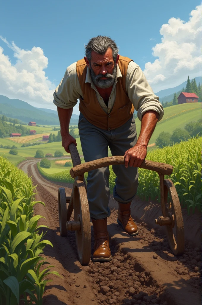 Work hard on the land every day