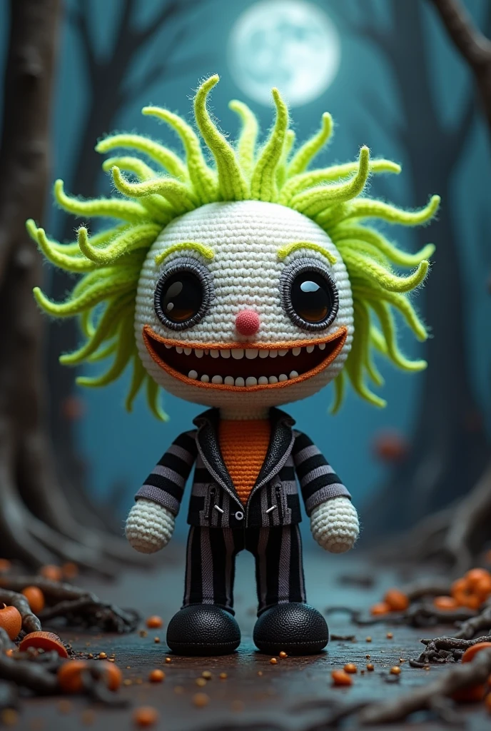 (knitted toy voodoo doll:1.7), (Voodoo Scooby-Doo:1.1), (Clothing: spooky collar with glowing paw symbols:1.0), (Accessories: enchanted Scooby Snacks emitting sparks of mystery-solving magic, levitating spectral ghosts:1.1), (background: haunted mansion with floating cobwebs, glowing portraits, and spectral mysteries:1.2), best quality, masterpiece, detailed soft oil painting, detailed background, dramatic cinematic lighting, soft edge lighting, professional, dramatic lighting, hard edge lighting, ultra quality, 4k, masterpiece, best quality, 8k, ultra high definition, high resolution, extremely detailed