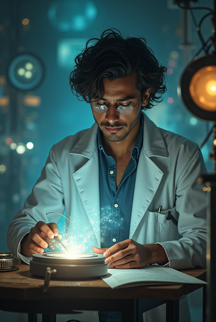 Smart person making discovery