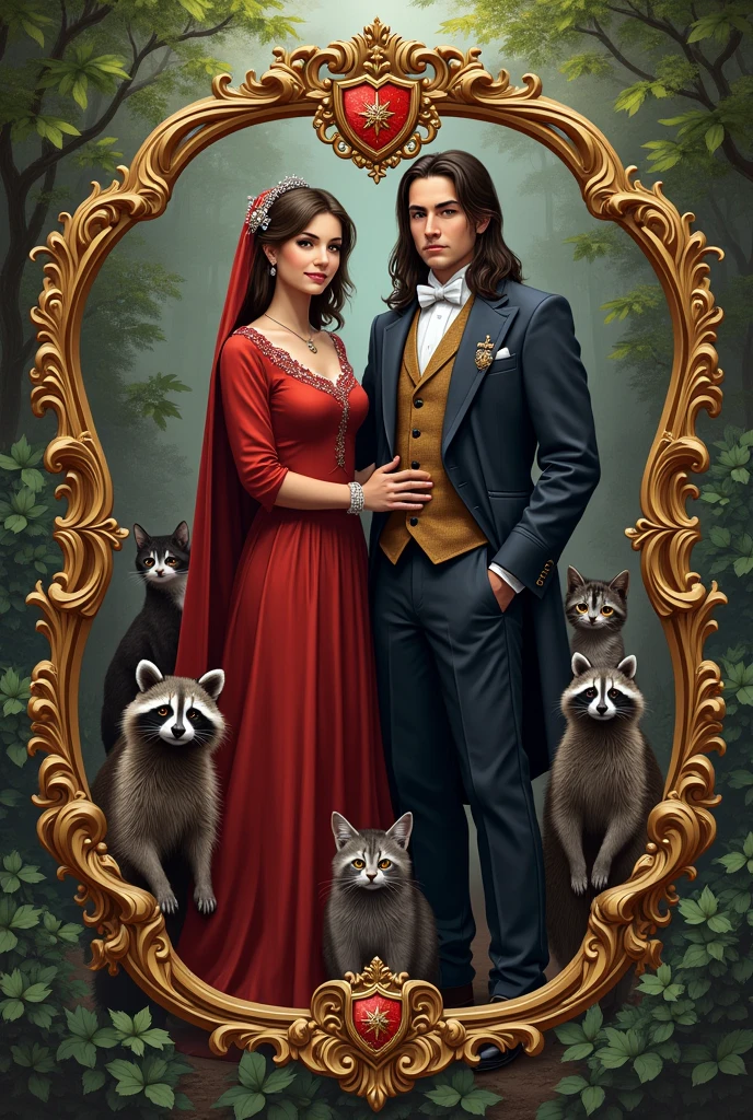 The black panther takes the form of a well-dressed man, looking straight at the screen with a serious expression. there isa panther and a girl sexy 