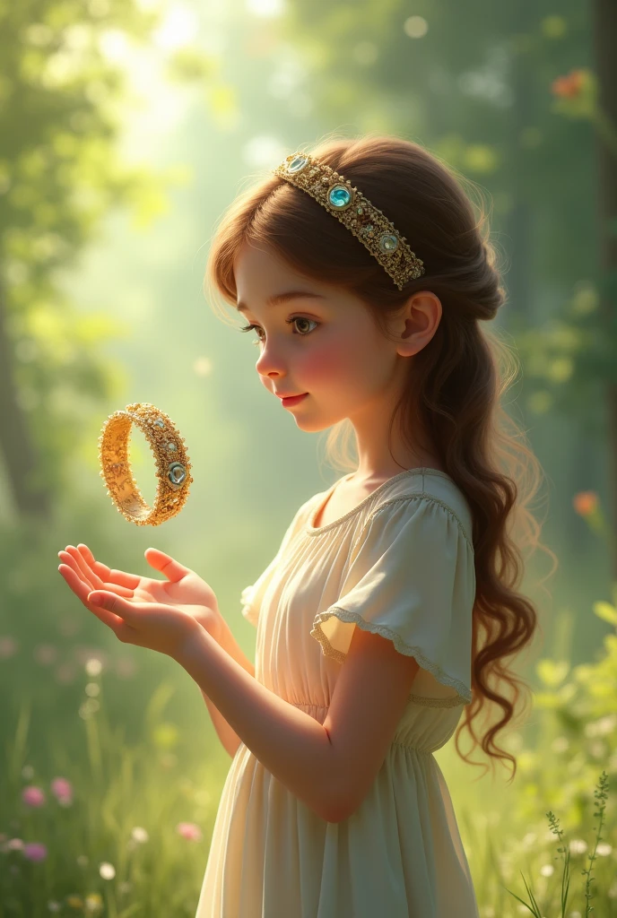 A key in the girls hand