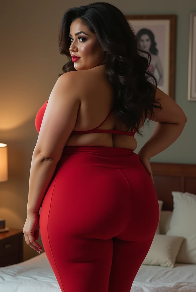 Curvy, sexy, woman, red robe, big ass, big , megan fox