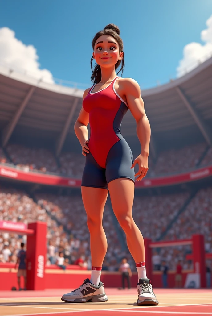 Olympic Games, Athletes in the competition, full body, cinematic still, by ILya Kuvshinov, (best quality, masterpiece, photorealistic), very aesthetic, perfect composition, intricate details, ultra-detailed, vivid colors