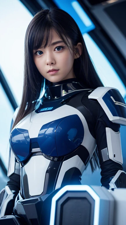 (1 girl:1.3), solo,__body parts__, official art, unity 8k wallpaper, super detailed, beautiful and aesthetic, big breasts beautiful, master piece, best quality, born,master piece,ultra-detailed photos,,best quality,ultra high resolution,photo reality,Light of the sun,full body portrait,amazingly beautiful,,dynamic pose,delicate face,bornきbornきとした目,(Seen from the front),She wears a futuristic Superman suit,blue color scheme,(Lightsaber in hand),A capital S on the chest,Highly detailed abandoned warehouse background,with detailed face,Detailed and intricate busy background,Sloppy,luxuriouilky W,highly detailed skin,realistic details of skin,visible pores,fix a sharp focus,volume fog,8k uh,Digital single-lens reflex camera,high quality,film grain,white skin,photorealism,lomography,A huge metropolis in a futuristic dystopia , view from below, translucent